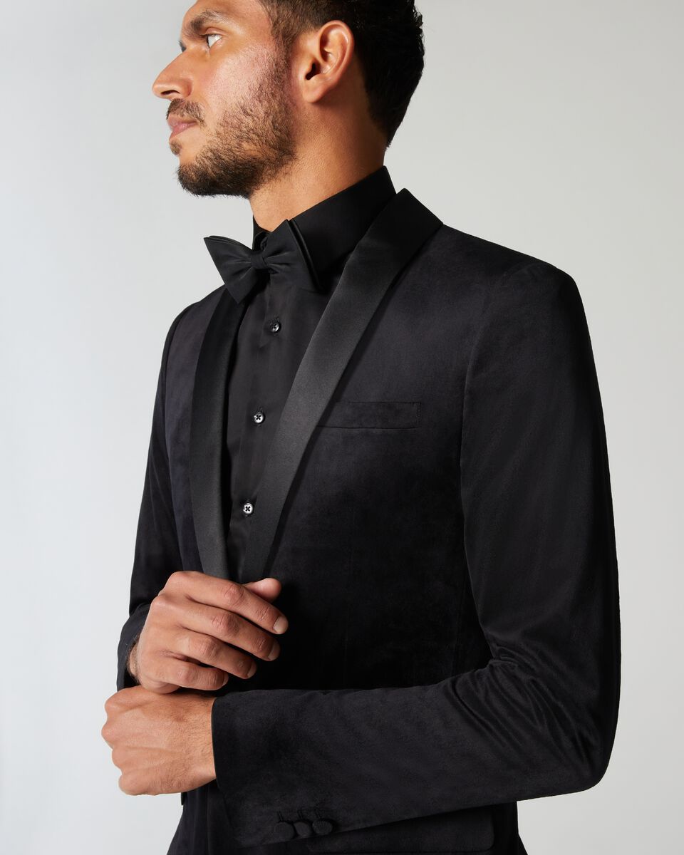 Slim Fit Detachable Shawl Collar Tuxedo